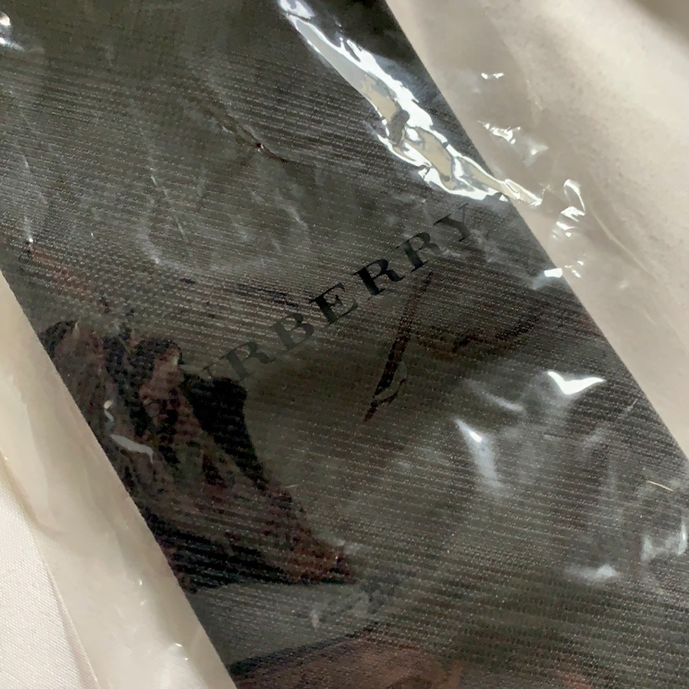Burberry black check men’s tie prorsum